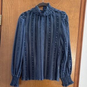 FRNCH Paris // sheer high neck long sleeve